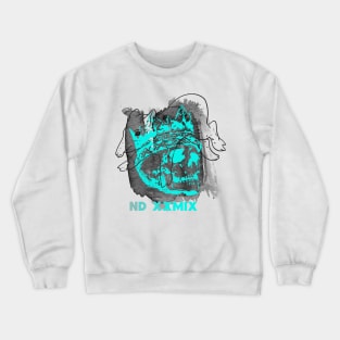 Skull King abstract collage Crewneck Sweatshirt